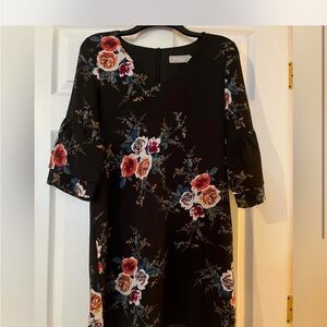 Chic Floral Long Sleeve Dress
